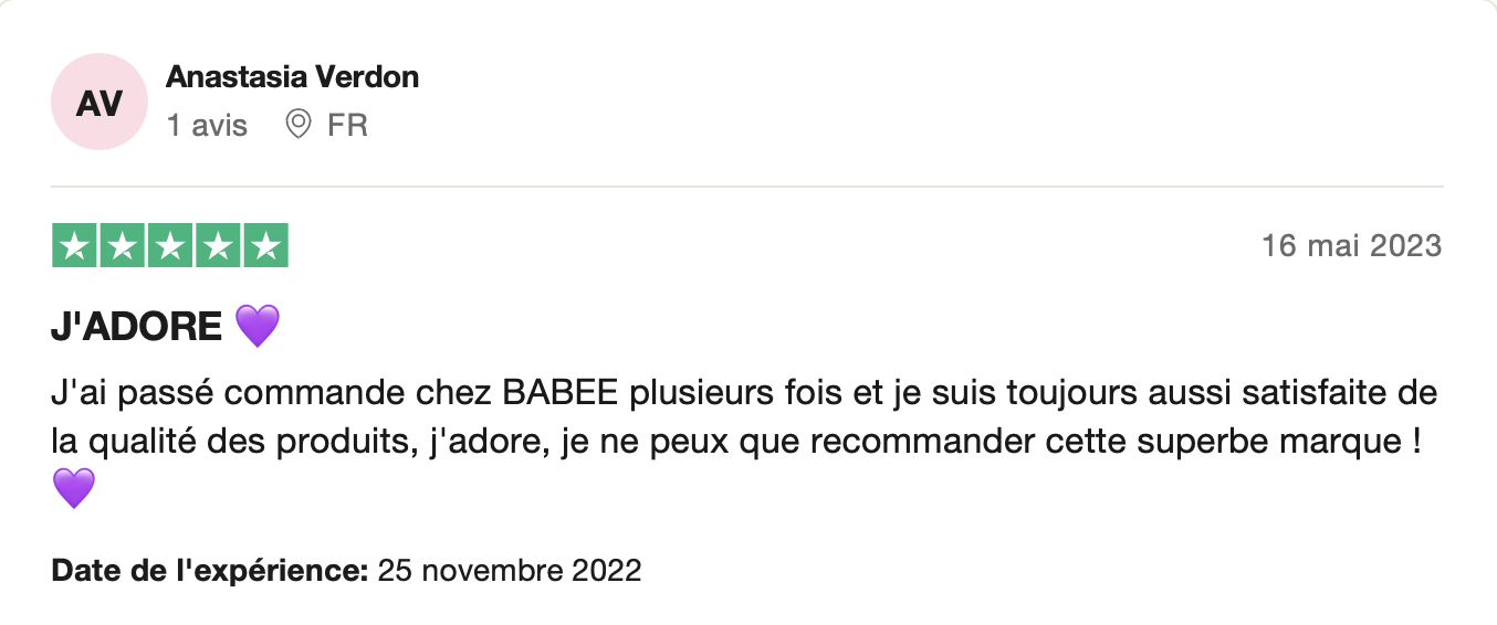 BB - AVIS TRUSTPILOT (ANASTASIA)