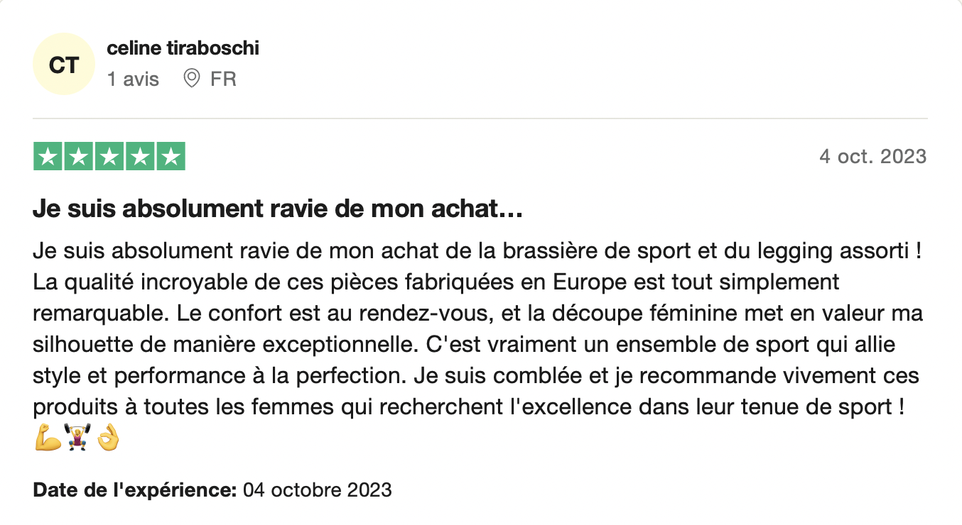 BB - AVIS TRUSTPILOT (CÉLINE)