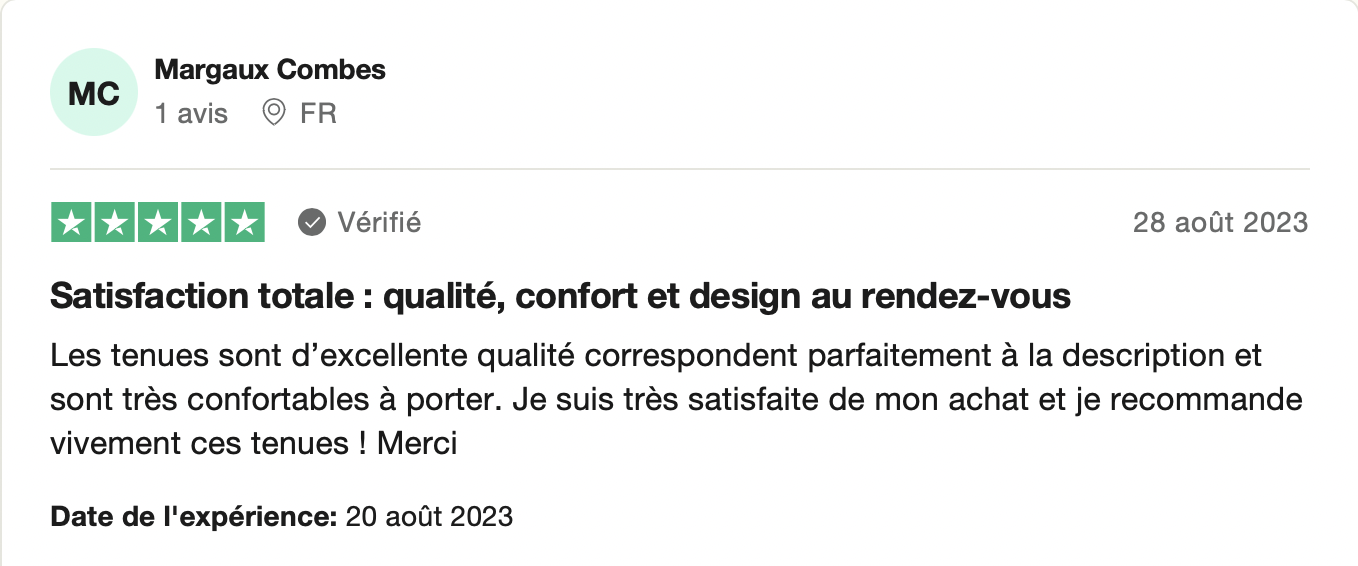 BB - AVIS TRUSTPILOT (MARGAUX)