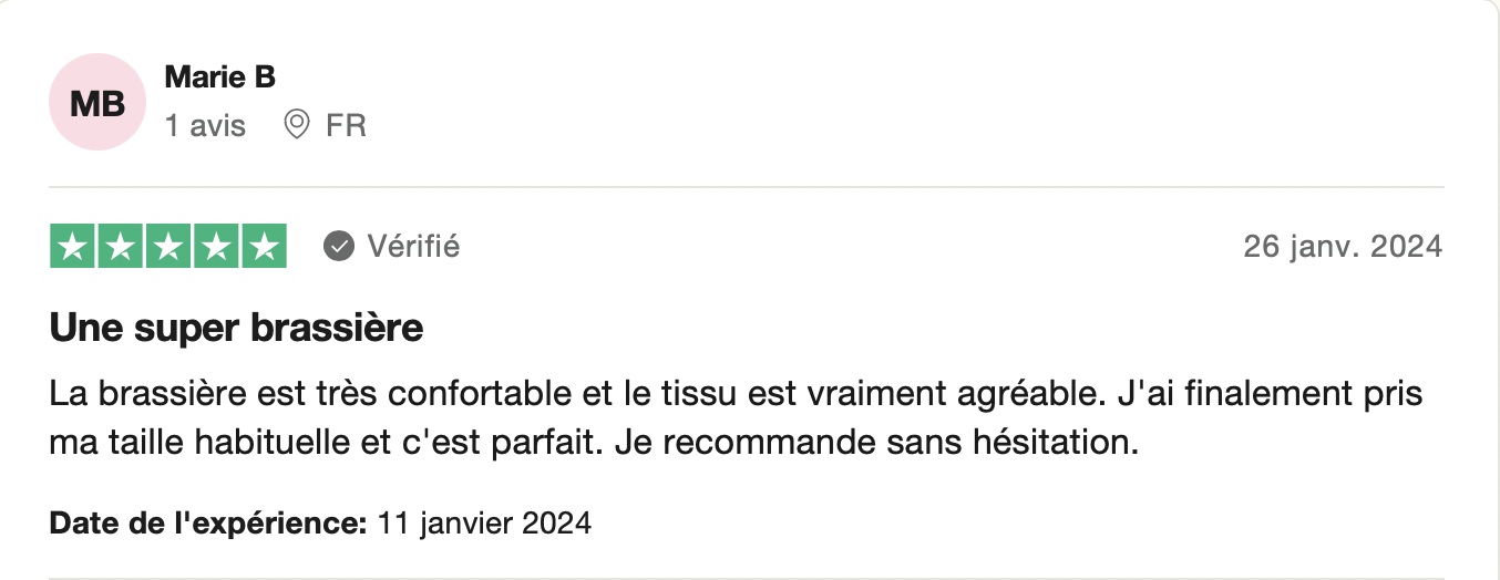 BB - AVIS TRUSTPILOT (Marie)
